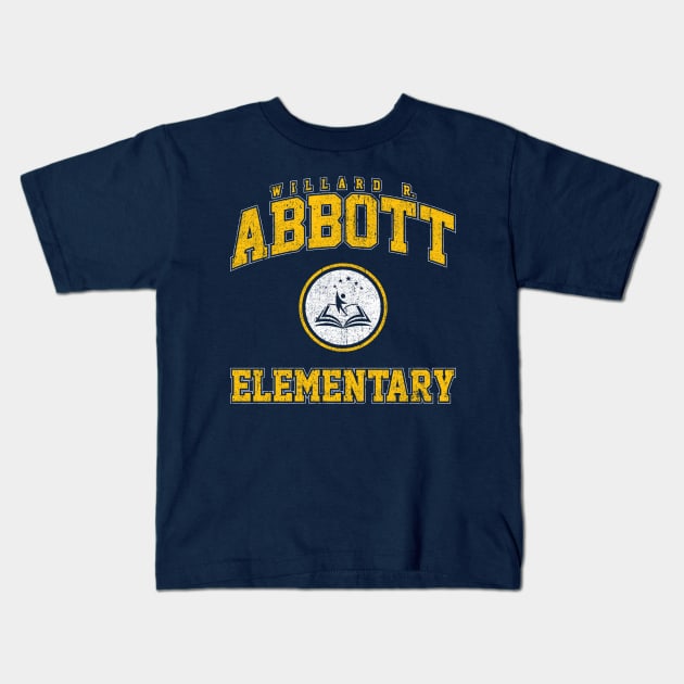 Abbott Elementary Kids T-Shirt by huckblade